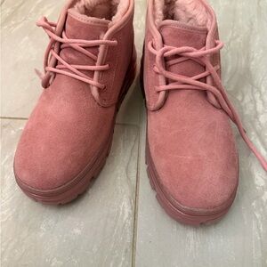 UGG Pink Ankle Boots